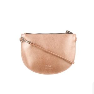 Zac Posen Metallic Rose Gold Crossbody bag
